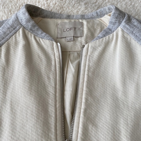 LOFT - Cream and grey jacket - Picture 3 of 11
